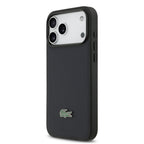 __vg|Lacivert|1|3666339578497-02|Apple iPhone 17 Pro Max Kılıf Lacoste Orjinal Lisanslı MagSafe Şarj Özellikli PU Pike Desenli Metal Logolu Kapak