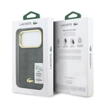 __vg|Kahverengi|7|3666339581572-08|Apple iPhone 17 Pro Max Kılıf Lacoste Orjinal Lisanslı MagSafe Şarj Özellikli Standlı PU Deri Karışık Monogram Desenli Kapak