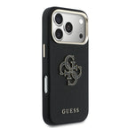 __vg|Siyah|3|3666339583996-04|Apple iPhone 17 Pro Max Kılıf Guess Orjinal Lisanslı 4G Büyük Metal Kamera Çerçeveli PU Deri Resin Kapak