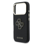 __vg|Siyah|5|3666339583996-06|Apple iPhone 17 Pro Max Kılıf Guess Orjinal Lisanslı 4G Büyük Metal Kamera Çerçeveli PU Deri Resin Kapak