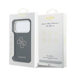 __vg|Siyah|7|3666339583996-08|Apple iPhone 17 Pro Max Kılıf Guess Orjinal Lisanslı 4G Büyük Metal Kamera Çerçeveli PU Deri Resin Kapak