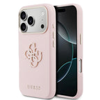 __vg|Pembe|0|3666339584474-01|Apple iPhone 17 Pro Max Kılıf Guess Orjinal Lisanslı 4G Büyük Metal Kamera Çerçeveli PU Deri Resin Kapak