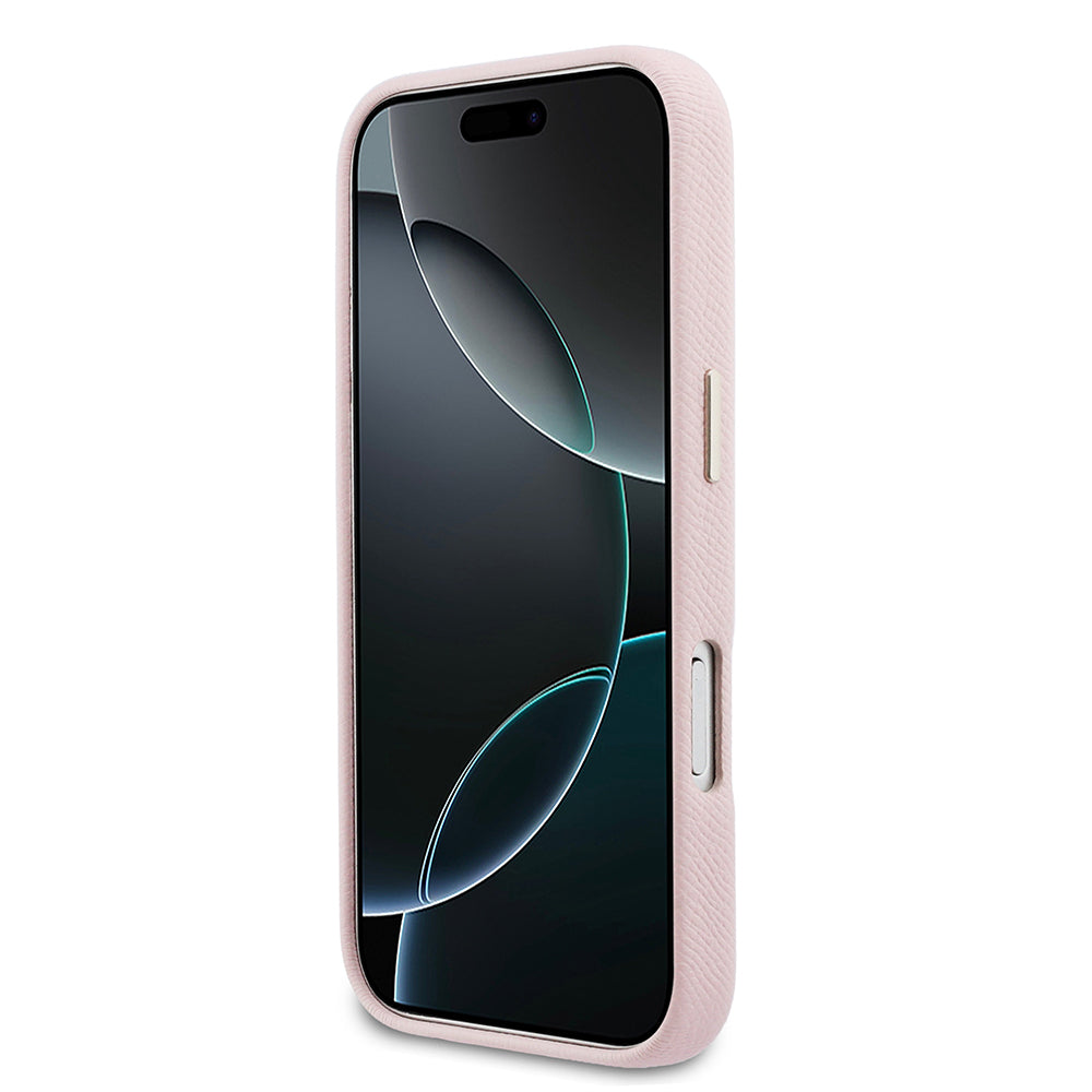 __vg|Pembe|4|3666339584474-05|Apple iPhone 17 Pro Max Kılıf Guess Orjinal Lisanslı 4G Büyük Metal Kamera Çerçeveli PU Deri Resin Kapak