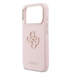 __vg|Pembe|5|3666339584474-06|Apple iPhone 17 Pro Max Kılıf Guess Orjinal Lisanslı 4G Büyük Metal Kamera Çerçeveli PU Deri Resin Kapak