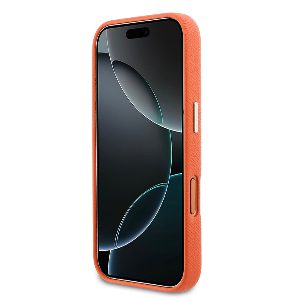 __vg|Turuncu|4|3666339584634-05|Apple iPhone 17 Pro Max Kılıf Guess Orjinal Lisanslı 4G Büyük Metal Kamera Çerçeveli PU Deri Resin Kapak