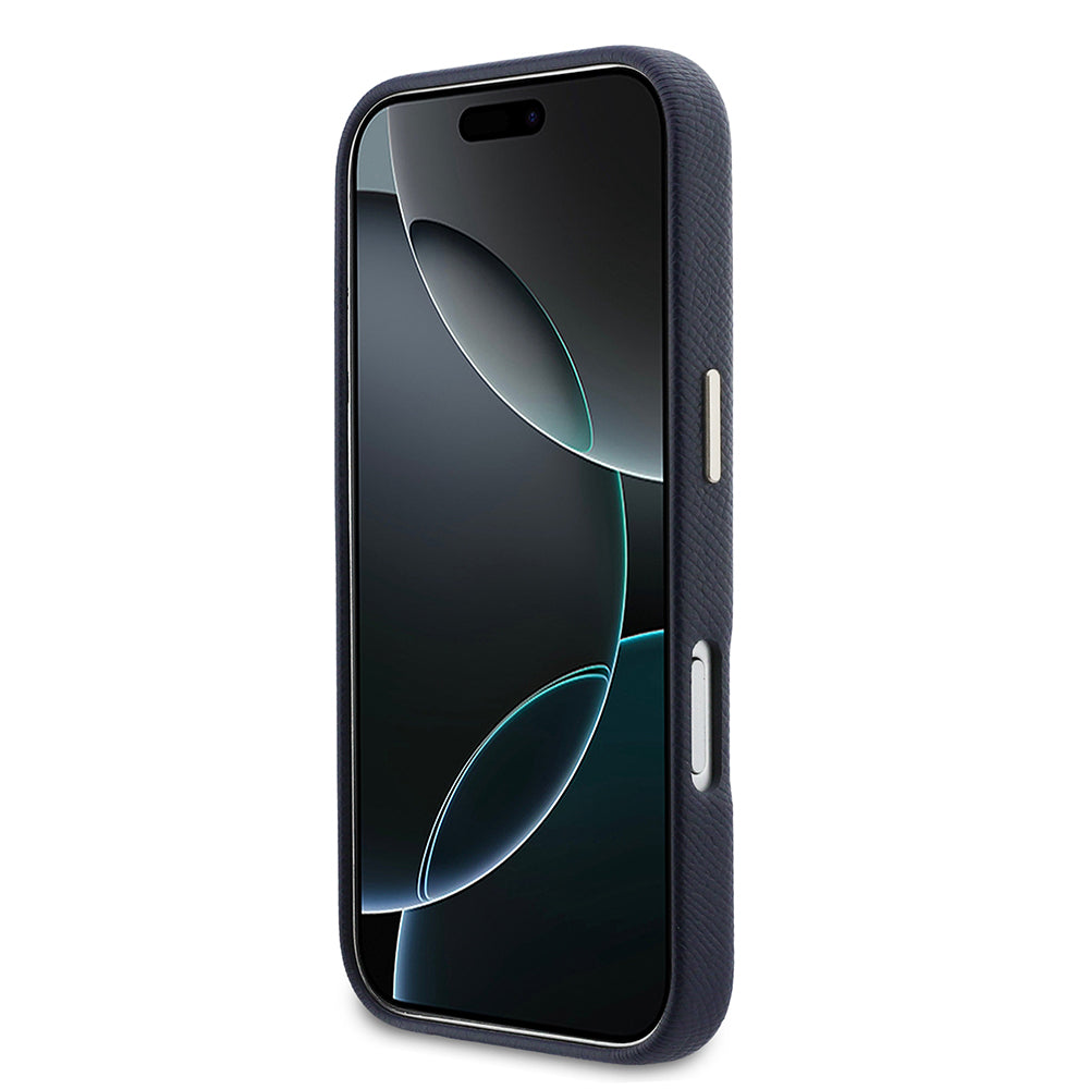 __vg|Mavi|4|3666339584795-05|Apple iPhone 17 Pro Max Kılıf Guess Orjinal Lisanslı 4G Büyük Metal Kamera Çerçeveli PU Deri Resin Kapak