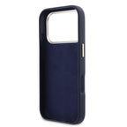 __vg|Mavi|6|3666339584795-07|Apple iPhone 17 Pro Max Kılıf Guess Orjinal Lisanslı 4G Büyük Metal Kamera Çerçeveli PU Deri Resin Kapak