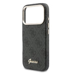 __vg|Siyah|5|3666339584955-06|Apple iPhone 17 Pro Max Kılıf Guess Orjinal Lisanslı MagSafe Şarj Özellikli Script Yazı Logolu 4G Desenli Kapak