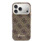 __vg|Kahverengi|2|3666339585112-03|Apple iPhone 17 Pro Max Kılıf Guess Orjinal Lisanslı MagSafe Şarj Özellikli Script Yazı Logolu 4G Desenli Kapak