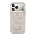 __vg|Pembe|2|3666339585433-03|Apple iPhone 17 Pro Max Kılıf Guess Orjinal Lisanslı MagSafe Şarj Özellikli Script Yazı Logolu 4G Desenli Kapak