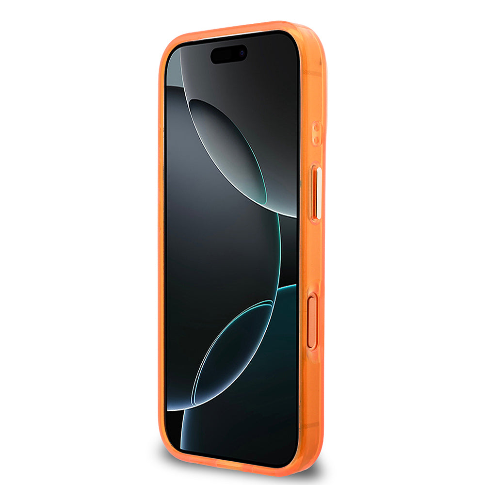 __vg|Turuncu|4|3666339590390-05|Apple iPhone 17 Pro Max Kılıf Guess Orjinal Lisanslı Yazı ve 4G Büyük Metal Logolu Silikon Kapak