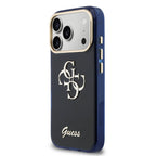 __vg|Mavi|1|3666339590550-02|Apple iPhone 17 Pro Max Kılıf Guess Orjinal Lisanslı Yazı ve 4G Büyük Metal Logolu Silikon Kapak