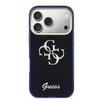 __vg|Mavi|2|3666339590550-03|Apple iPhone 17 Pro Max Kılıf Guess Orjinal Lisanslı Yazı ve 4G Büyük Metal Logolu Silikon Kapak