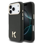 __vg|Siyah|0|3666339596620-01|Apple iPhone 17 Pro Max Kılıf Karl Lagerfeld Orjinal Lisanslı MagSafe Şarj Özellikli Gold Kamera Çerçeveli KHEAD Metal Logolu PU Deri Kapak