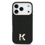 __vg|Siyah|2|3666339596620-03|Apple iPhone 17 Pro Max Kılıf Karl Lagerfeld Orjinal Lisanslı MagSafe Şarj Özellikli Gold Kamera Çerçeveli KHEAD Metal Logolu PU Deri Kapak