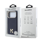 __vg|Lacivert|7|3666339597429-08|Apple iPhone 17 Pro Max Kılıf Karl Lagerfeld Orjinal Lisanslı MagSafe Şarj Özellikli Gold Kamera Çerçeveli KHEAD Metal Logolu PU Deri Kapak