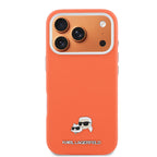 __vg|Turuncu|2|3666339600143-03|Apple iPhone 17 Pro Max Kılıf Karl Lagerfeld Orjinal Lisanslı MagSafe Şarj Özellikli Metal Kamera ve Buton Tasarımlı K&C Head Logolu PU Deri Kapak