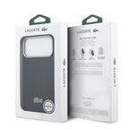 __vg|Lacivert|7|3666339610869-08|Apple iPhone 17 Pro Max Kılıf Lacoste Orjinal Lisanslı MagSafe Şarj Özellikli PVC Yarı Pike Desenli Arka Yüzey İkonik Timsah Dokuma Logolu Kapak