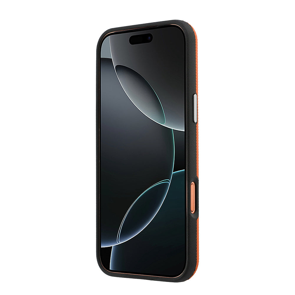 __vg|Turuncu|4|3666339611347-05|Apple iPhone 17 Pro Max Kılıf Lacoste Orjinal Lisanslı MagSafe Şarj Özellikli PVC Yarı Pike Desenli Arka Yüzey İkonik Timsah Dokuma Logolu Kapak