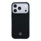 __vg|Siyah|2|3666339617936-03|Apple iPhone 17 Pro Max Kılıf Mercedes Benz Orjinal Lisanslı MagSafe Şarj Özellikli 3D Metal Logolu Wrap Wood Deri Kapak
