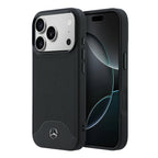 __vg|Siyah|0|3666339618636-01|Apple iPhone 17 Pro Max Kılıf Mercedes Benz Orjinal Lisanslı MagSafe Şarj Özellikli 3D Metal Logolu Wood Deri Dokumalı Kapak
