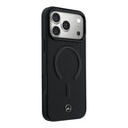 __vg|Siyah|3|3666339619077-04|Apple iPhone 17 Pro Max Kılıf Mercedes Benz Orjinal Lisanslı MagSafe Şarj Özellikli Metal Yıldız Logolu Kabartmalı Deri Kapak