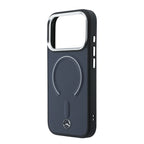 __vg|Lacivert|5|3666339619183-06|Apple iPhone 17 Pro Max Kılıf Mercedes Benz Orjinal Lisanslı MagSafe Şarj Özellikli Metal Yıldız Logolu Kabartmalı Deri Kapak