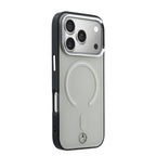 __vg|Bej|3|3666339619510-04|Apple iPhone 17 Pro Max Kılıf Mercedes Benz Orjinal Lisanslı MagSafe Şarj Özellikli Saydam Yüzey İkonik 3D Metal Logolu Kapak