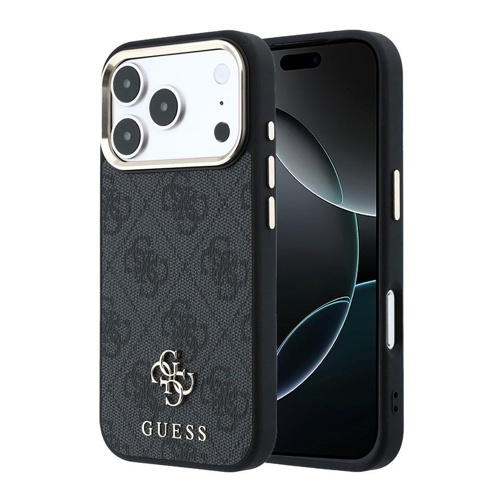 __vg|Siyah|0|3666339630799-01|Apple iPhone 17 Pro Max Kılıf Guess Orjinal Lisanslı MagSafe Şarj Özellikli Small 4G Classic Logolu Kapak