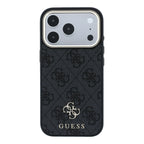 __vg|Siyah|2|3666339630799-03|Apple iPhone 17 Pro Max Kılıf Guess Orjinal Lisanslı MagSafe Şarj Özellikli Small 4G Classic Logolu Kapak