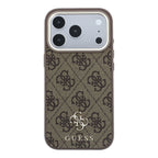__vg|Kahverengi|2|3666339630812-03|Apple iPhone 17 Pro Max Kılıf Guess Orjinal Lisanslı MagSafe Şarj Özellikli Small 4G Classic Logolu Kapak