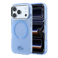 Apple iPhone 18 Pro Kılıf Lacoste Orjinal Lisanslı MagSafe C-Magnet İkonik Timsah Logolu IML Frosted Kapak - Açık Mavi