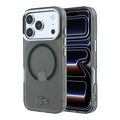 Apple iPhone 18 Pro Max Kılıf Lacoste Orjinal Lisanslı MagSafe Şarj Özellikli Lake Timsah Logolu IML Frosted Kapak - Siyah