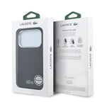 Apple iPhone 18 Pro Max Kılıf Lacoste Orjinal Lisanslı MagSafe Şarj Özellikli Lake Timsah Logolu IML Frosted Kapak - Bordo