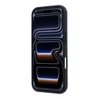 Apple iPhone 18 Pro Kılıf Mercedes Benz Orjinal Lisanslı MagSafe Şarj Özellikli 3D Metal Logolu Wrap Wood Deri Kapak - Siyah