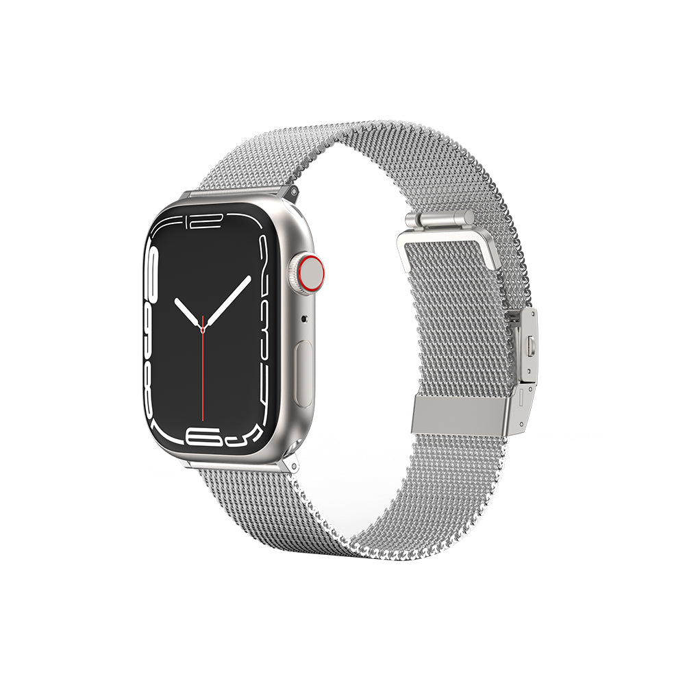 __vg|Gümüş|0|4892878077224-01|Apple Watch 38mm Amazingthing Titan Metal Hasır Kordon