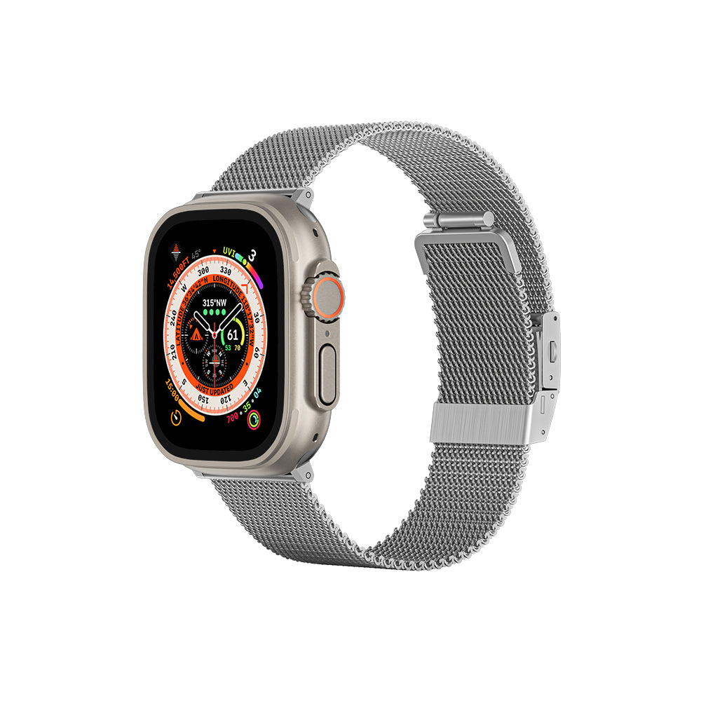__vg|Gümüş|0|4892878077286-01|Apple Watch Ultra 49mm Amazing Thing Titan Metal Hasır Kordon