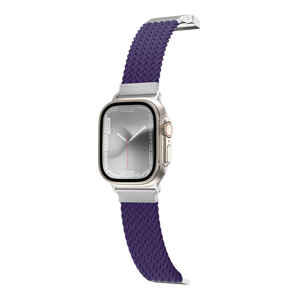 __vg|Mor|0|4892878077408-01|Apple Watch 7 45mm Amazingthing Titan Weave 2 Sport Örgü Kordon