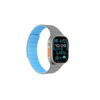 __vg|Gri-Mavi|0|4892878083812-01|Apple Watch 7 45mm Amazingthing Smoothie Sport Magnetik Tak Çıkar Silikon Strap Kayış