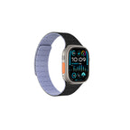 __vg|Siyah-Mor|0|4892878083829-01|Apple Watch 7 45mm Amazingthing Smoothie Sport Magnetik Tak Çıkar Silikon Strap Kayış