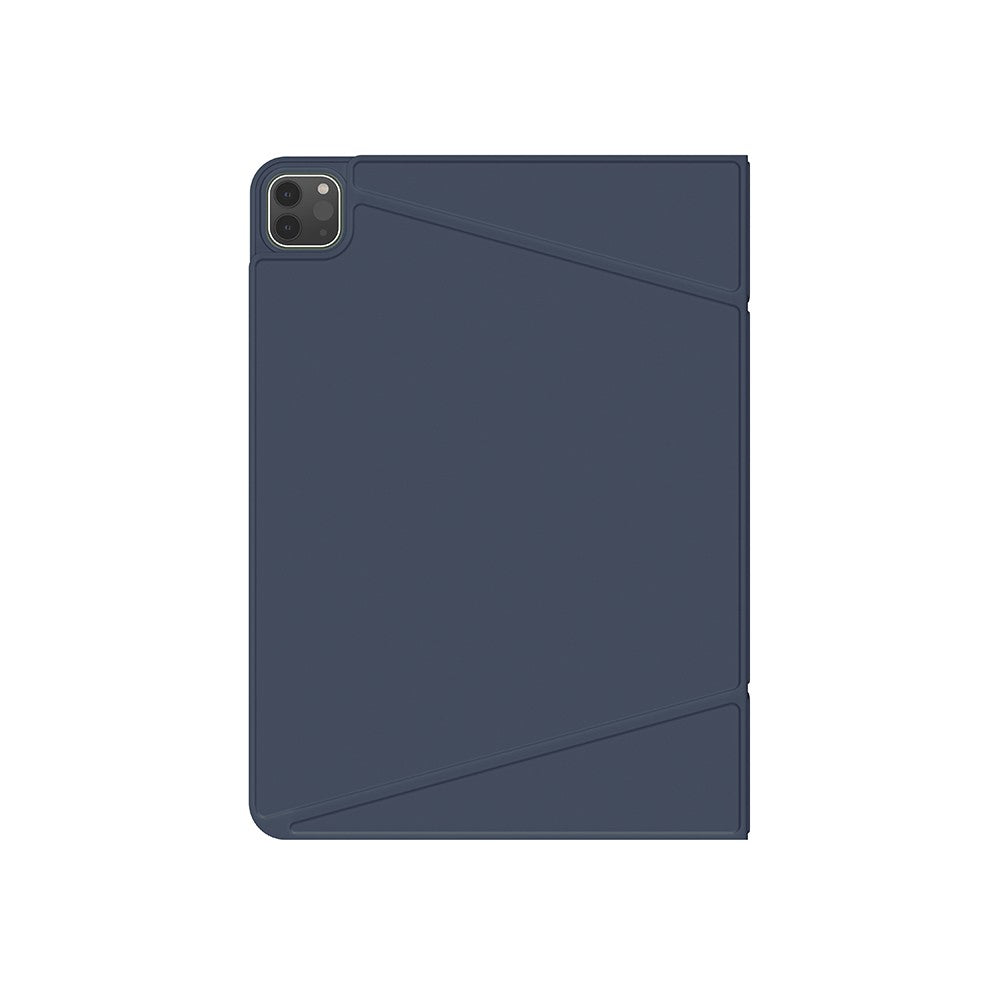 Apple iPad Air 13 2025 M3 Amazingthing Matte Pro Mag Folio Katlanabilir Magnetik Standlı Kılıf - Mavi