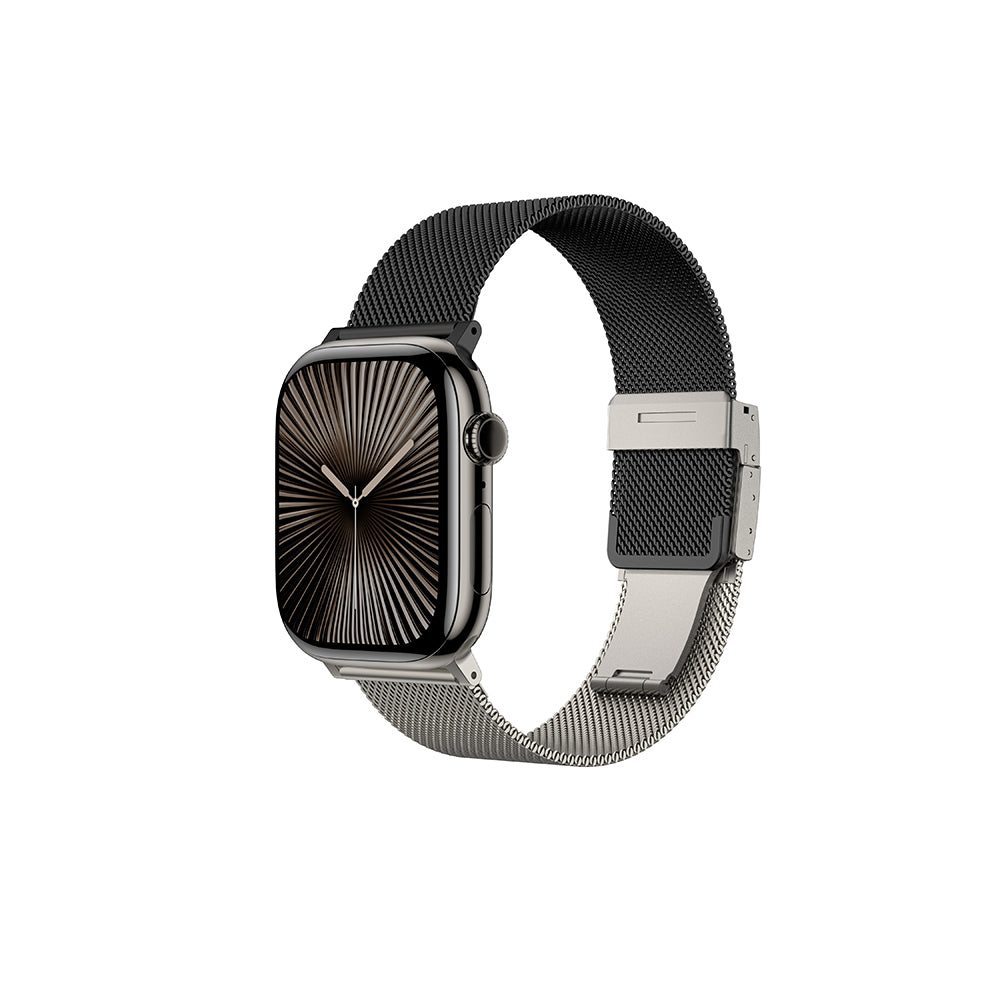 __vg|Titanyum|0|4892878121026-01|Apple Watch 10 46mm Amazingthing Omni StyleFlip Metal Hasır Kordon