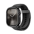 __vg|Siyah|0|4892878131070-01|Apple Watch 10 46mm Amazingthing Gleam Fit FullGuard Taşlı Sert PC Kasa ve Ekran Koruyucu