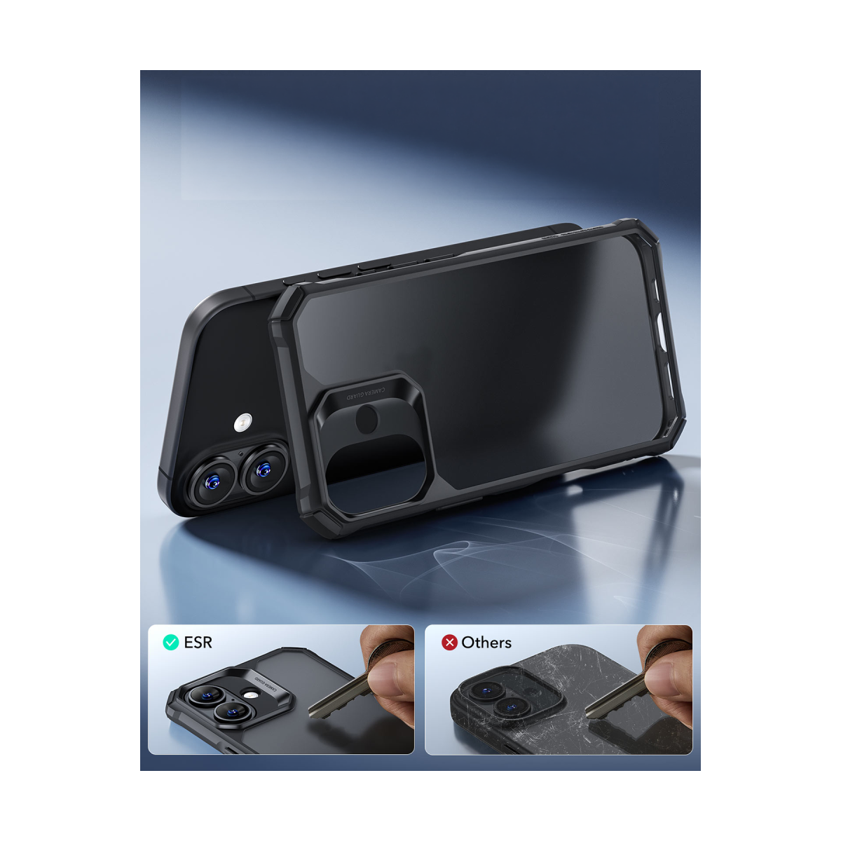 ESR Apple iPhone 16 Air Armor Kapak - Siyah 2