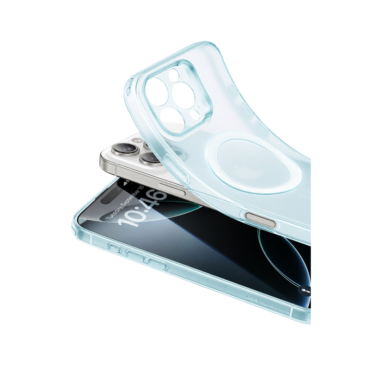 ESR Apple iPhone 16 Pro Zero Clear Magsafe Kapak - Mavi