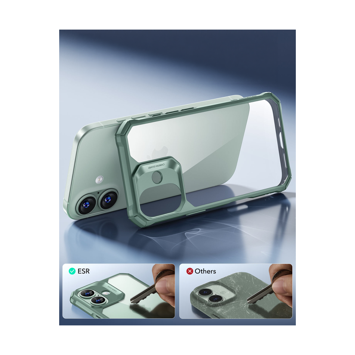ESR Apple iPhone 16 Air Armor Kapak - Yeşil