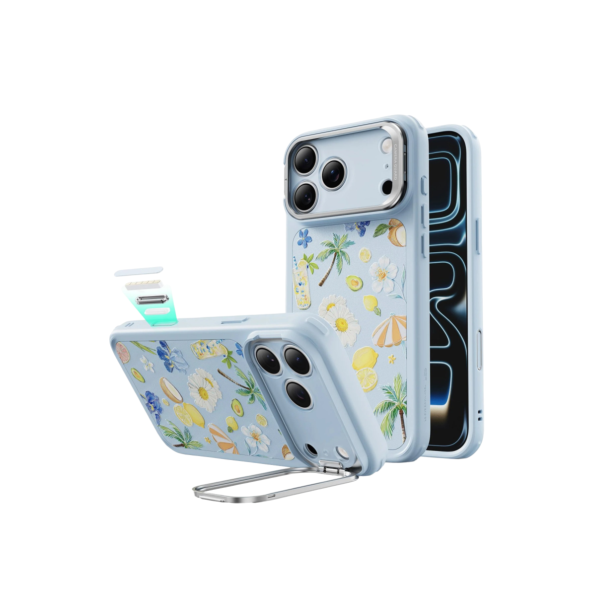 ESR Apple iPhone 17 Pro Classic Hybrid Magsafe Standlı Kapak - Açık Mavi
