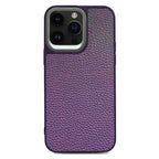__vg|Mor|0|4894505121423-01|Apple iPhone 14 Pro Max Kılıf Soft Deri Metal Kamera Çerçeveli ​Kajsa Litchi Kapak