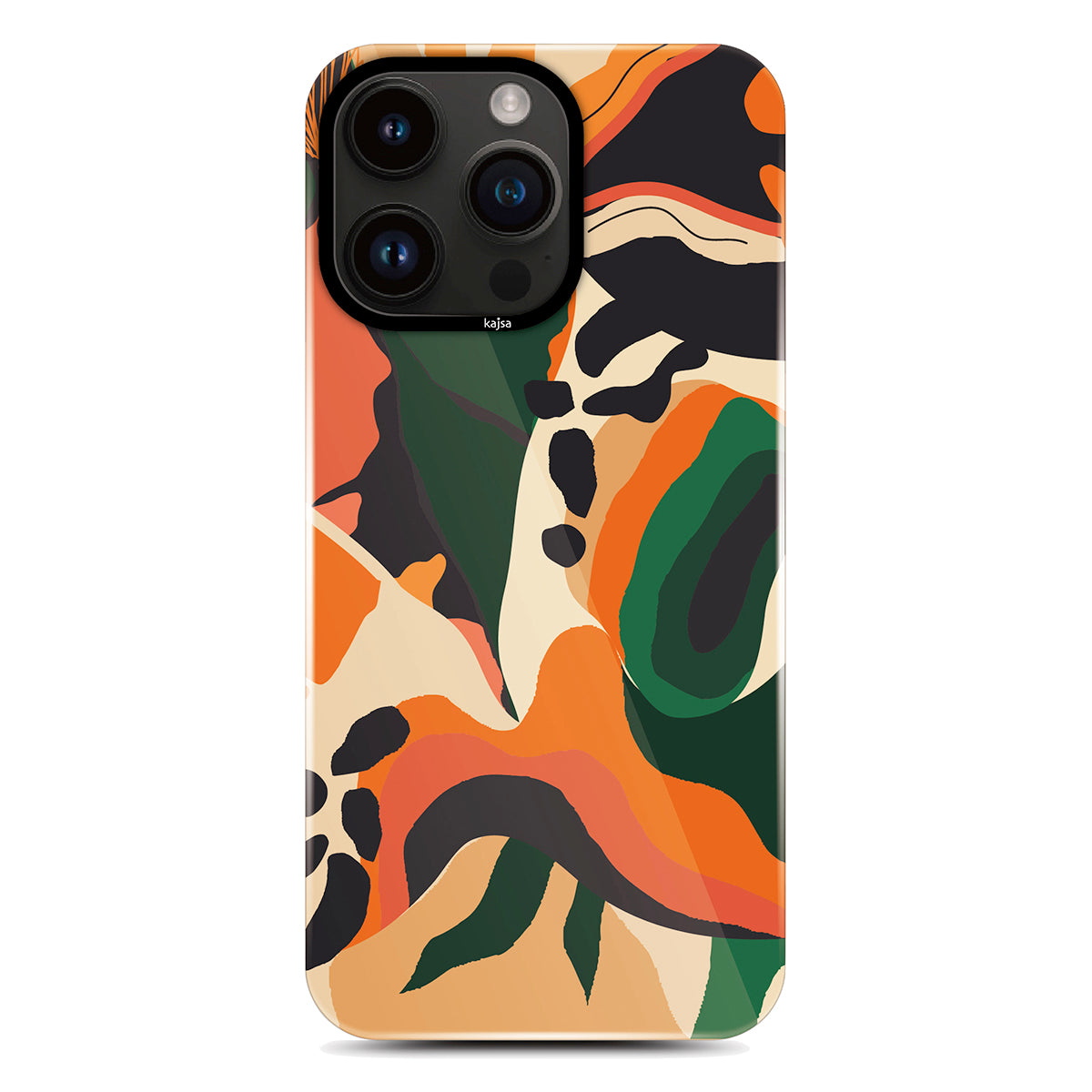 __vg|Turuncu|0|4894505124714-01|Apple iPhone 14 Pro Max Kılıf HD Desenli Kajsa Shield Plus Flower Graphic Serisi Kapak