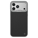 __vg|Gri|0|4894505245358-01|Apple iPhone 17 Pro Max Kılıf MagSafe Şarj Özellikli O-Ring Kajsa Carbon Fiber Serisi Kapak